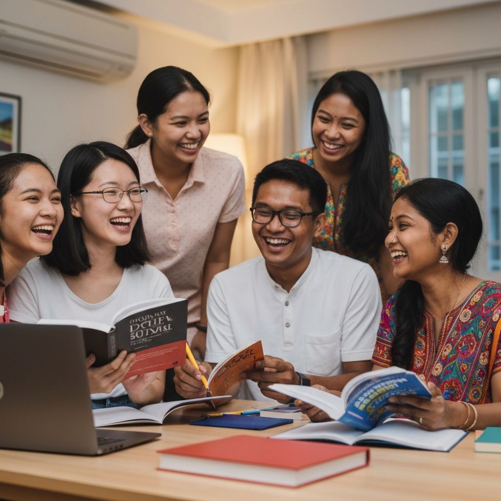 Students learning together